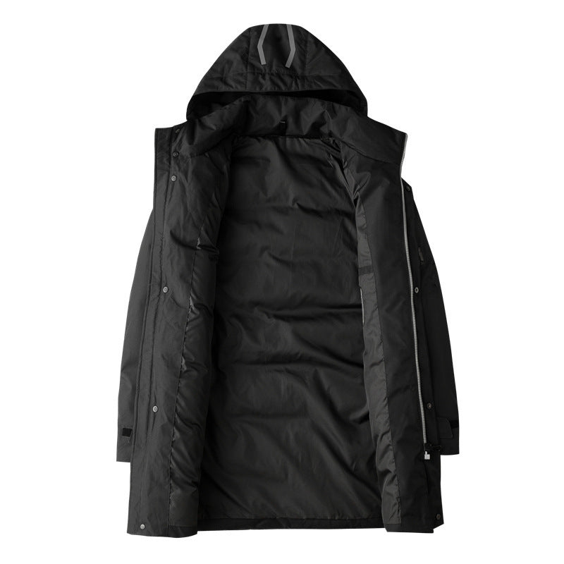 Herren Wasserdichter Thermo-Parka mit Kapuze und winddichter Membran Shop Nory