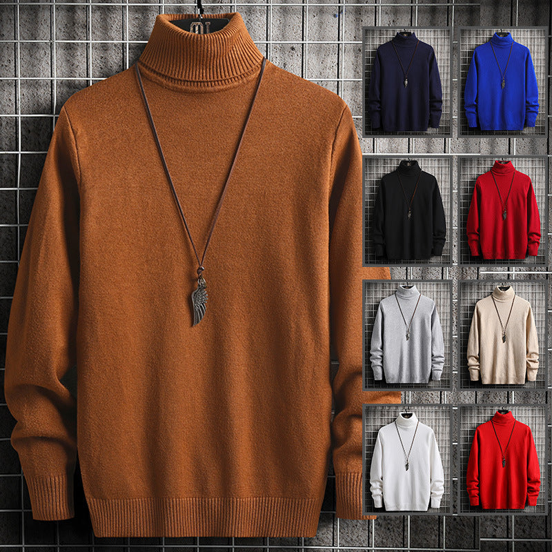 Herren Rollkragenpullover aus hochwertiger Strickware mit lässiger Passform