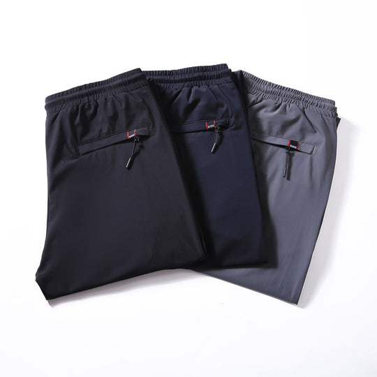 Herren Leichte Freizeit-Jogginghose mit elastischem Bund, Kordelzug und schmaler Beinlinie Shop Nory