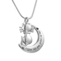 Damen Schmuckanhänger mit Katzenmotiv und eingravierter Botschaft Shop Nory