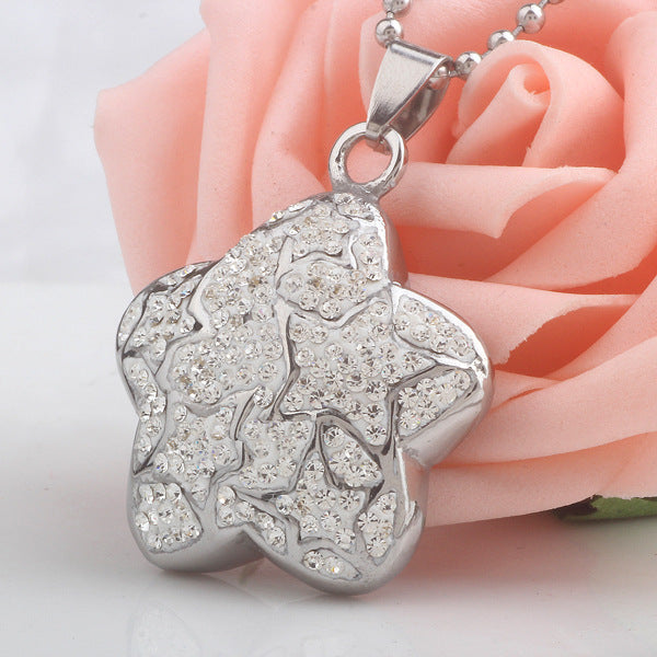 Damen Halskette mit glitzerndem Sternanhänger aus hochwertigem Edelstahl Shop Nory