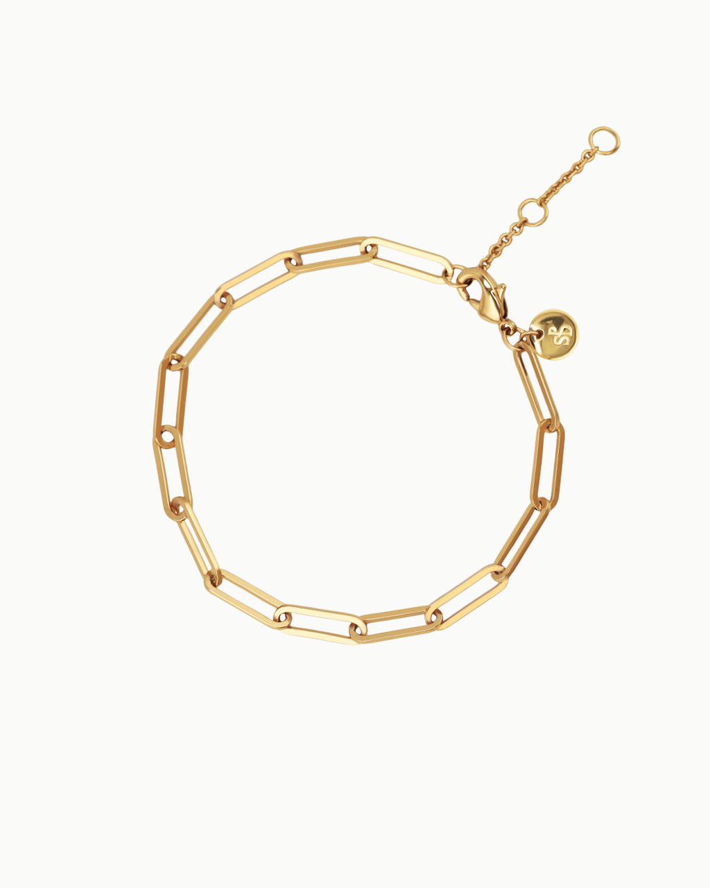 Klassisch Link Minimal Gold Kettenarmband | Shop Nory