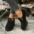 Modische Ankle Boots mit Blockabsatz
