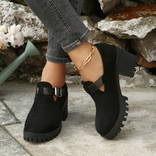 Modische Ankle Boots mit Blockabsatz