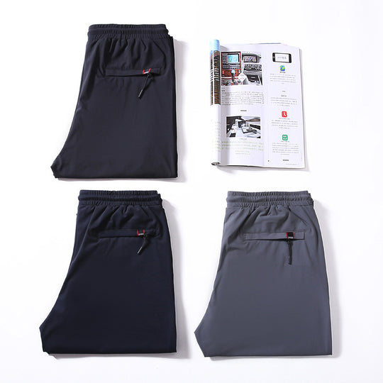 Herren Leichte Freizeit-Jogginghose mit elastischem Bund, Kordelzug und schmaler Beinlinie Shop Nory