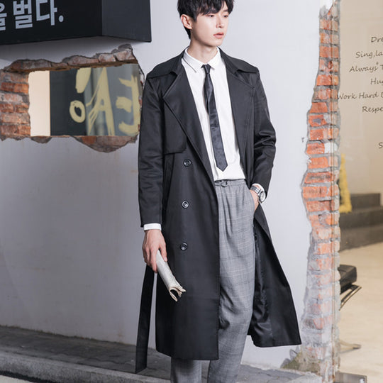 Herren Leichter Trenchcoat mit Doppelreiher, tailliertem Schnitt und windabweisender Oberfläche Shop Nory