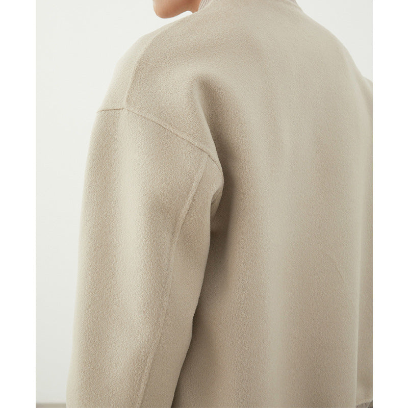 Herren Kurzjacke im Blouson-Stil aus Wollmix mit Rippkragen, Reißverschluss und Brusttasche Shop Nory
