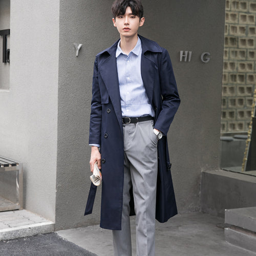 Herren Leichter Trenchcoat mit Doppelreiher, tailliertem Schnitt und windabweisender Oberfläche Shop Nory