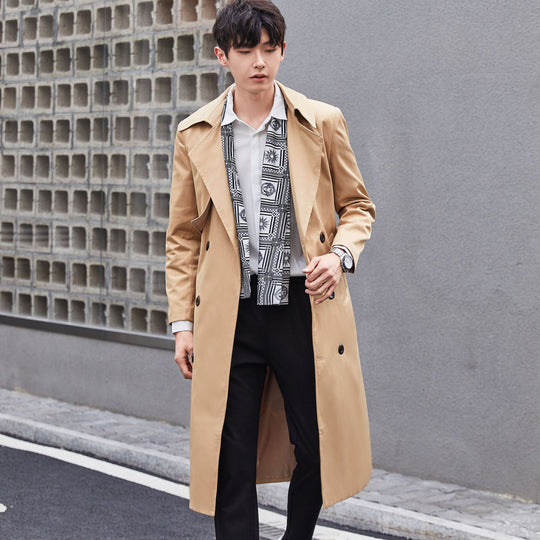 Herren Leichter Trenchcoat mit Doppelreiher, tailliertem Schnitt und windabweisender Oberfläche Shop Nory
