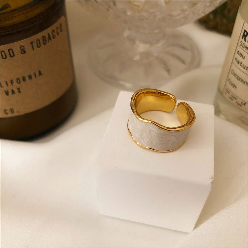 Damenring mit kunstvollem Texturdesign Shop Nory