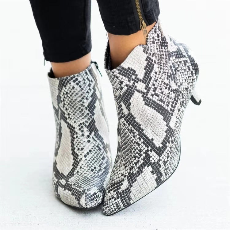 Damen Stiefeletten mit elegantem Pfennigabsatz und moderner Ankle-Optik