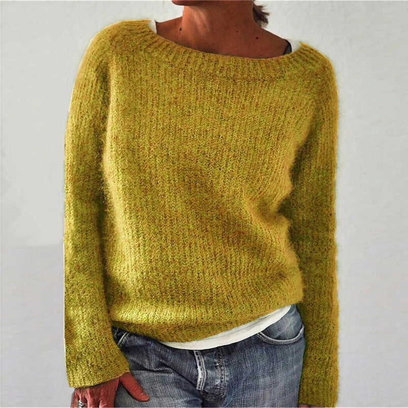 Damen nan kuscheliger Grobstrickpullover mit Rundhalsausschnitt und lockerem Oversize-Schnitt Shop Nory