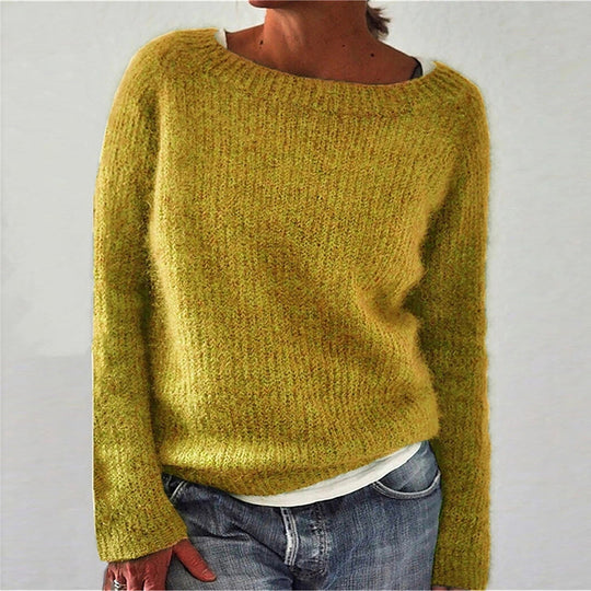 Damen nan kuscheliger Grobstrickpullover mit Rundhalsausschnitt und lockerem Oversize-Schnitt Shop Nory