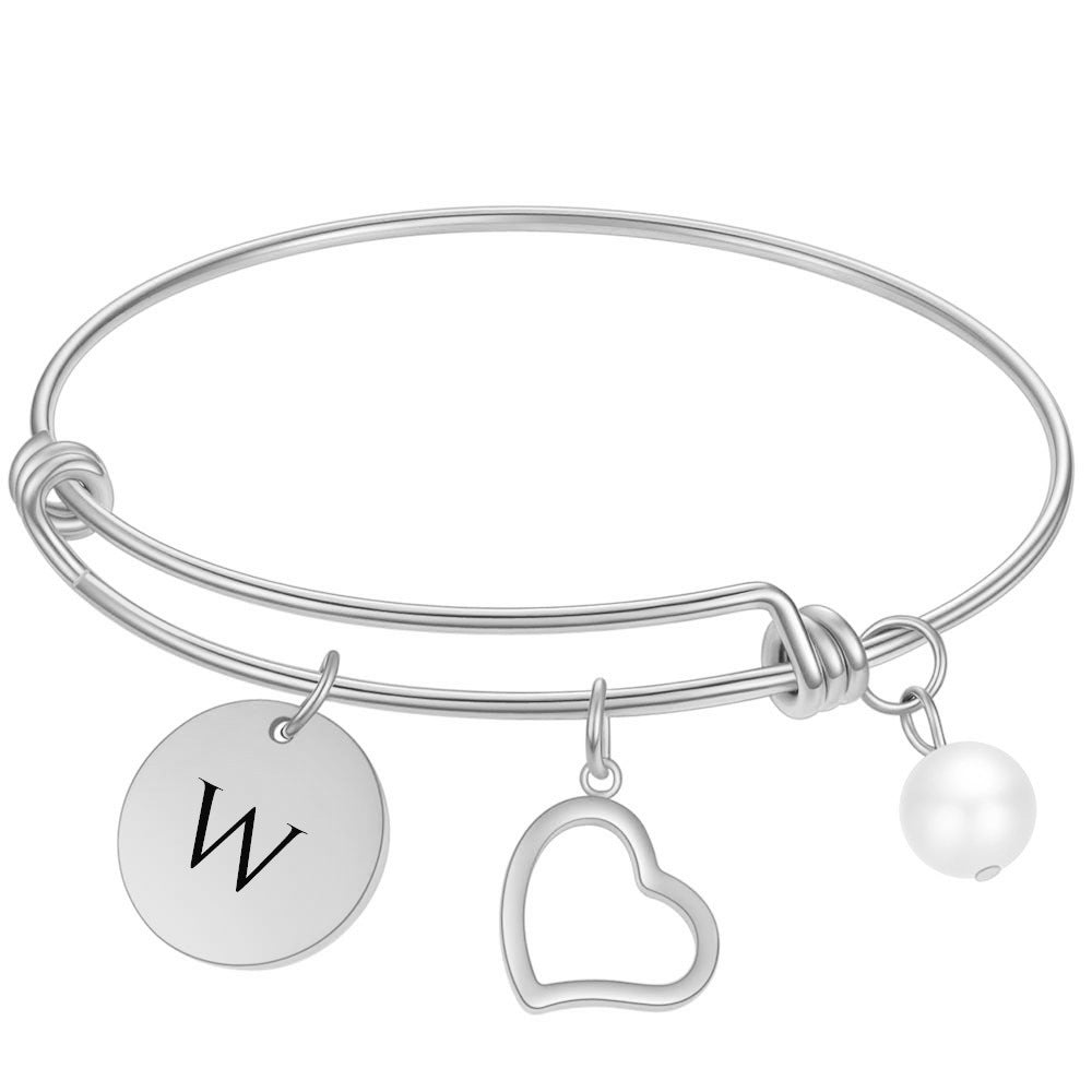 Damen Armreif mit personalisierbarem Anhänger und eleganten Designelementen Shop Nory