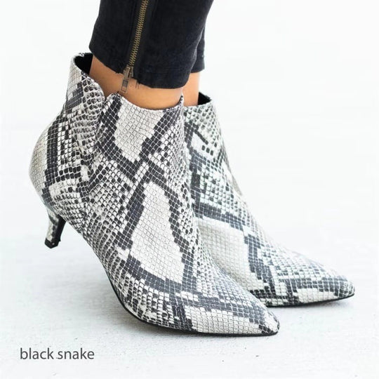 Damen Stiefeletten mit elegantem Pfennigabsatz und moderner Ankle-Optik