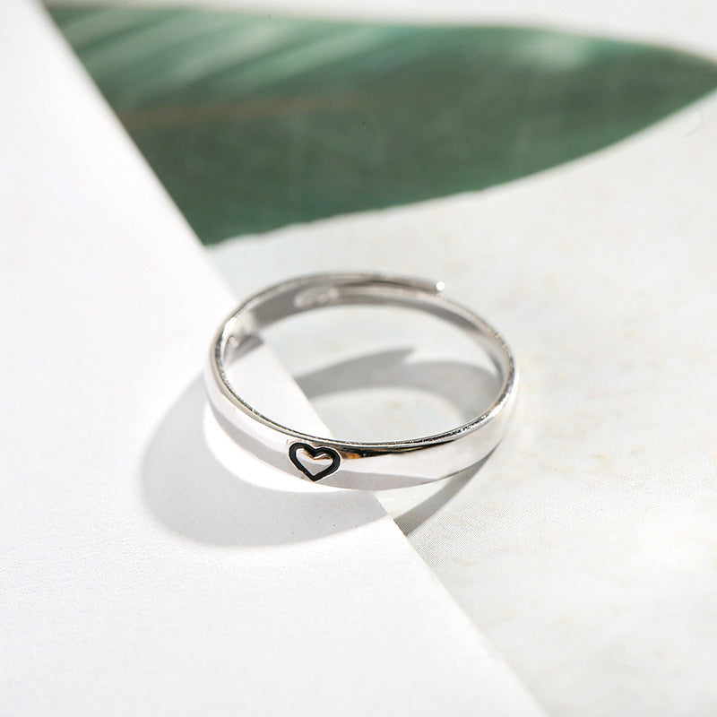 Damenring mit herzförmigem Motiv und feiner Oberfläche Shop Nory