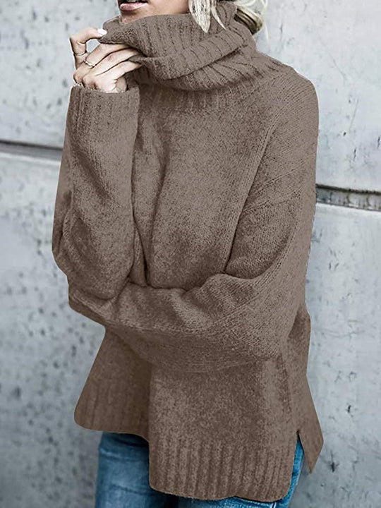 Damen Oversize-Kuschel-Rollkragenpullover aus Feinstrick Shop Nory