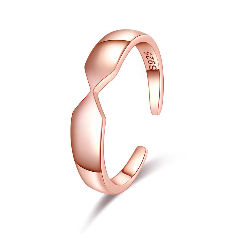 Damen Offener Ring mit modernem, geschwungenem Design Shop Nory
