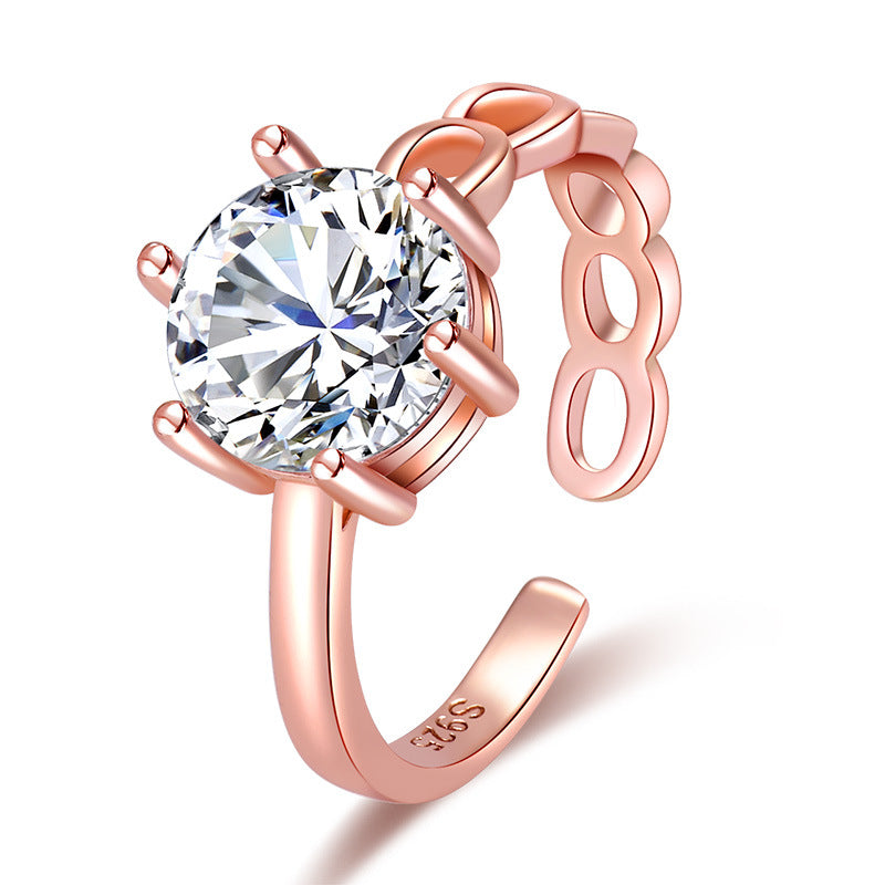 Damen filigraner Ring mit funkelndem Zirkonia Shop Nory