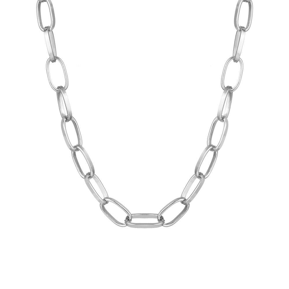 Damen Halskette mit modischem Ketten-Design und elegantem Anhänger Shop Nory