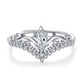 Damen Verlobungsring im filigranen Design mit funkelnden Zirkonia Shop Nory