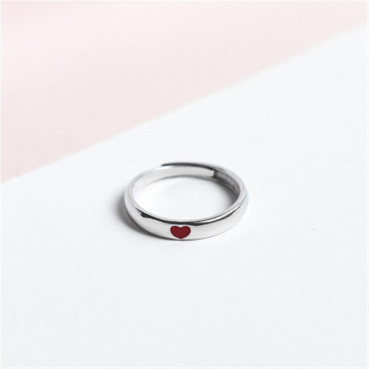 Damenring mit herzförmigem Motiv und feiner Oberfläche Shop Nory