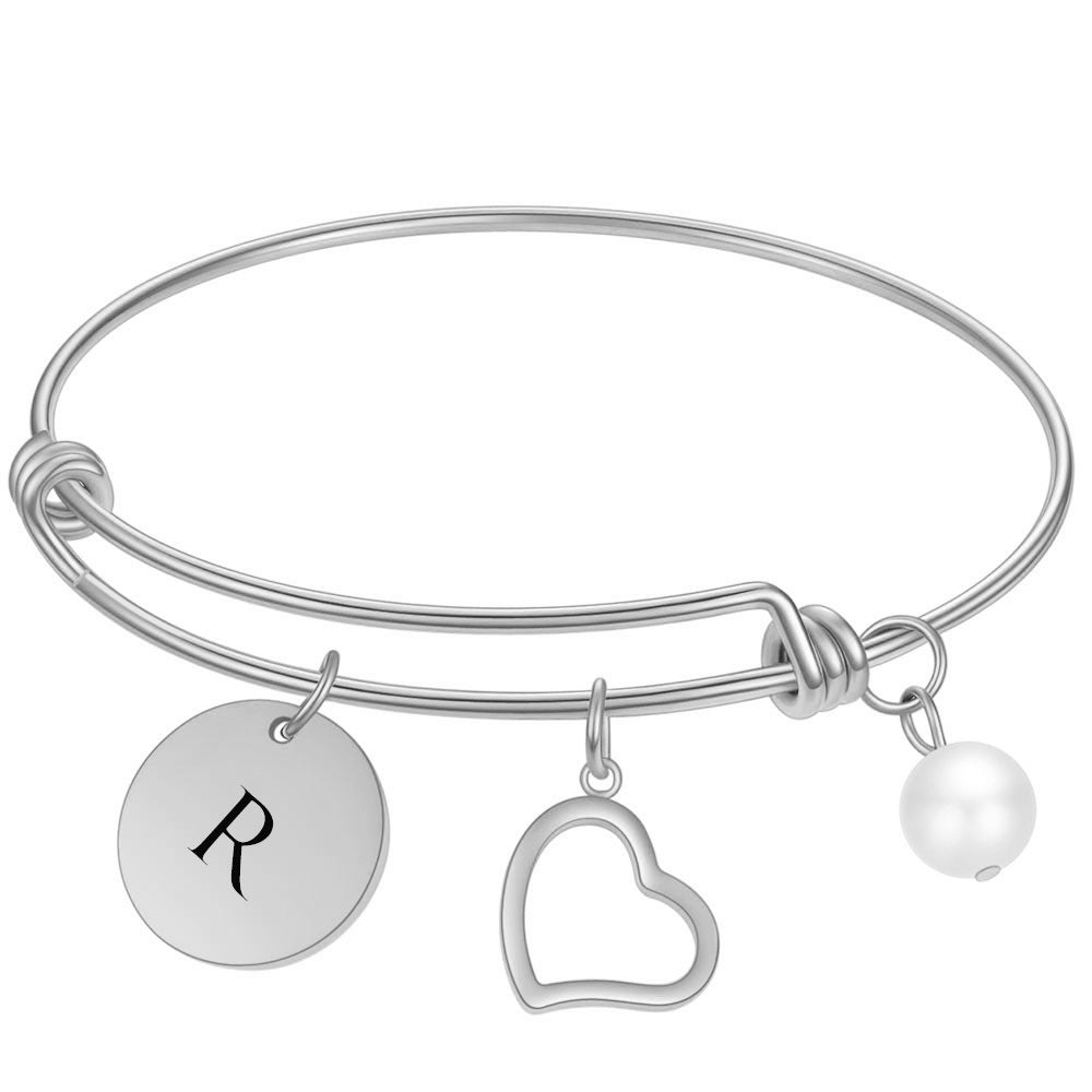 Damen Armreif mit personalisierbarem Anhänger und eleganten Designelementen Shop Nory