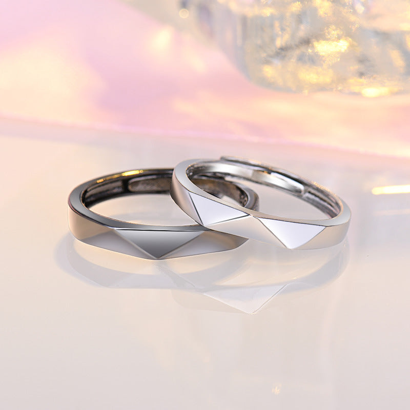 Damen Modischer Ring mit facettiertem Design Shop Nory