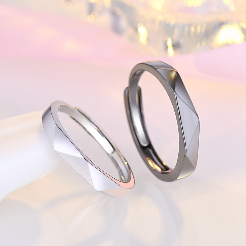 Damen Modischer Ring mit facettiertem Design Shop Nory