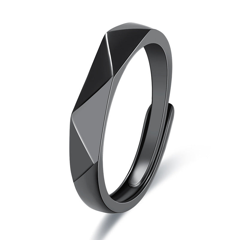 Damen Modischer Ring mit facettiertem Design Shop Nory