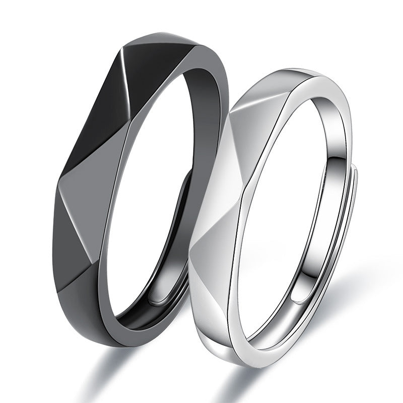Damen Modischer Ring mit facettiertem Design Shop Nory