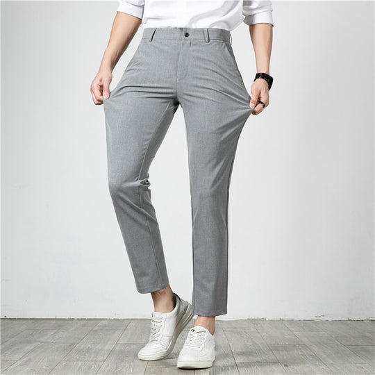 Herren Slim-Fit Stretch-Anzughose mit schmaler Knöchellänge Shop Nory