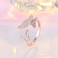 Damen Offener Ring mit filigranem Schmetterlingsdesign und funkelndem Zirkonia Shop Nory