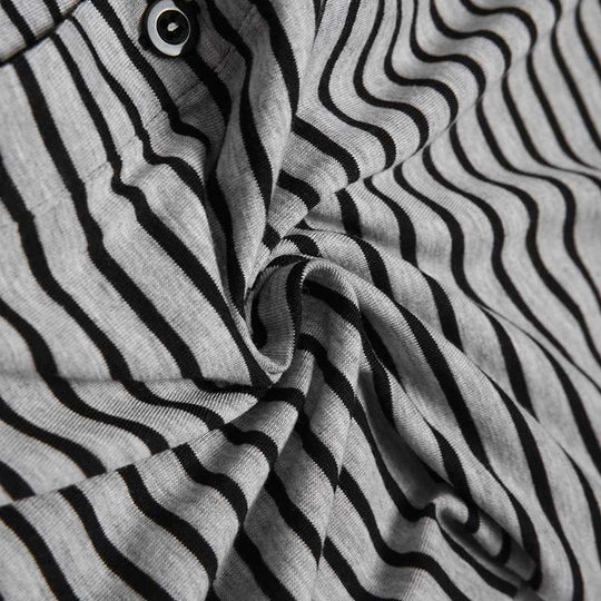 Herren Langarm Schlafanzugset mit komfortablem Knopfdesign