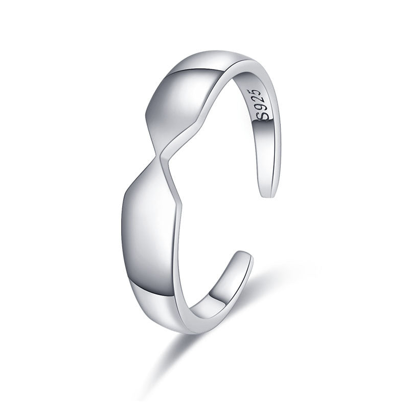 Damen Offener Ring mit modernem, geschwungenem Design Shop Nory