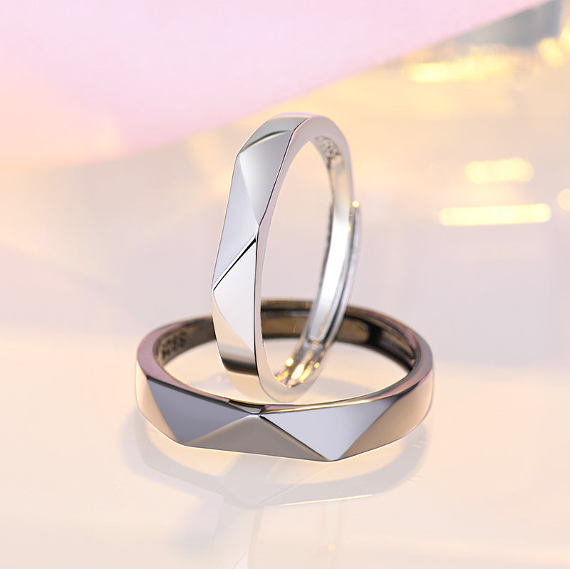 Damen Modischer Ring mit facettiertem Design Shop Nory