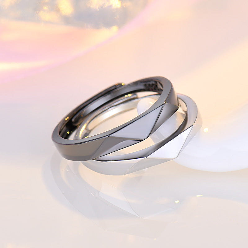 Damen Modischer Ring mit facettiertem Design Shop Nory