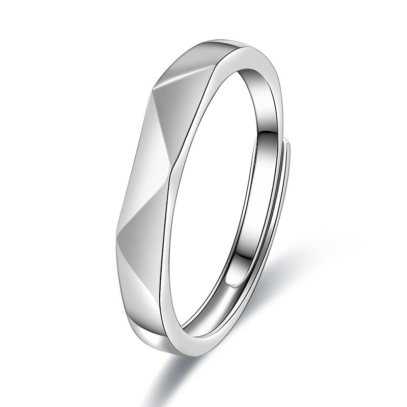 Damen Modischer Ring mit facettiertem Design Shop Nory