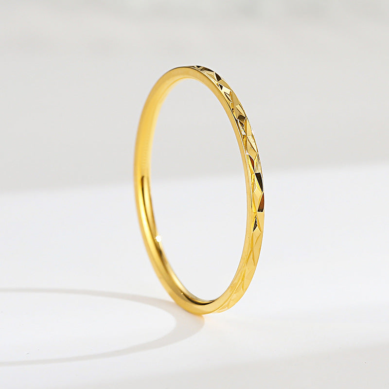 Damen Schmuckring mit facettiertem Oberflächenfinish Shop Nory