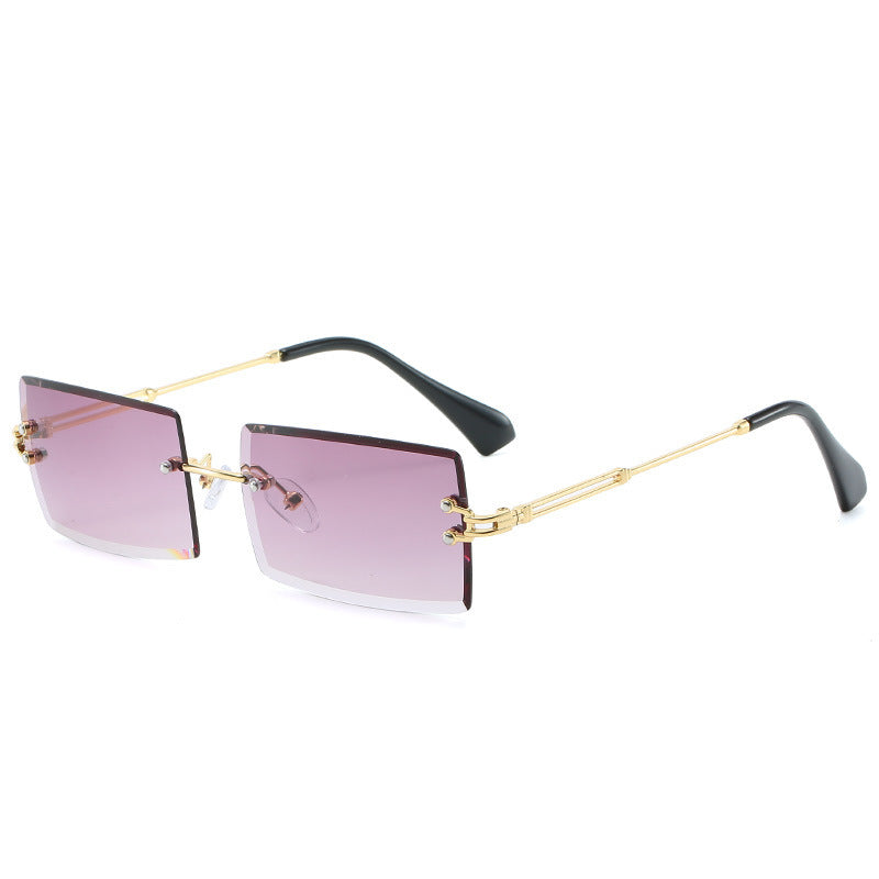 Modische Rechteckige Sonnenbrille Im Retro Stil