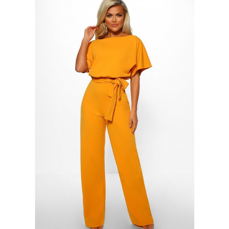 Damen elegantes Set bestehend aus fließender Bluse und weit geschnittenen Hosen