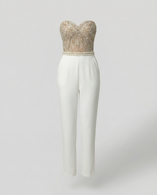 ShopNory | Trägerloser Eleganter Damen Jumpsuit