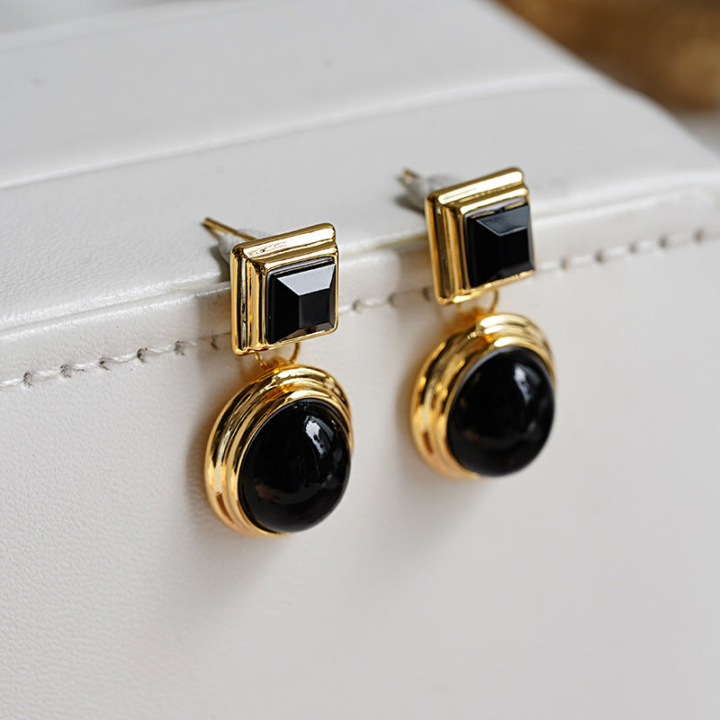 Ohrringe gross im Retro Stil - 18k vergoldet | Shop Nory