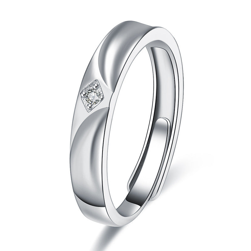 Damenring mit elegantem Design und funkelndem Zirkonia-Besatz Shop Nory