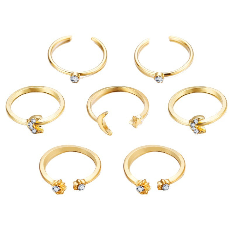Damen Schmuck Set mit Sternen und Monden Shop Nory