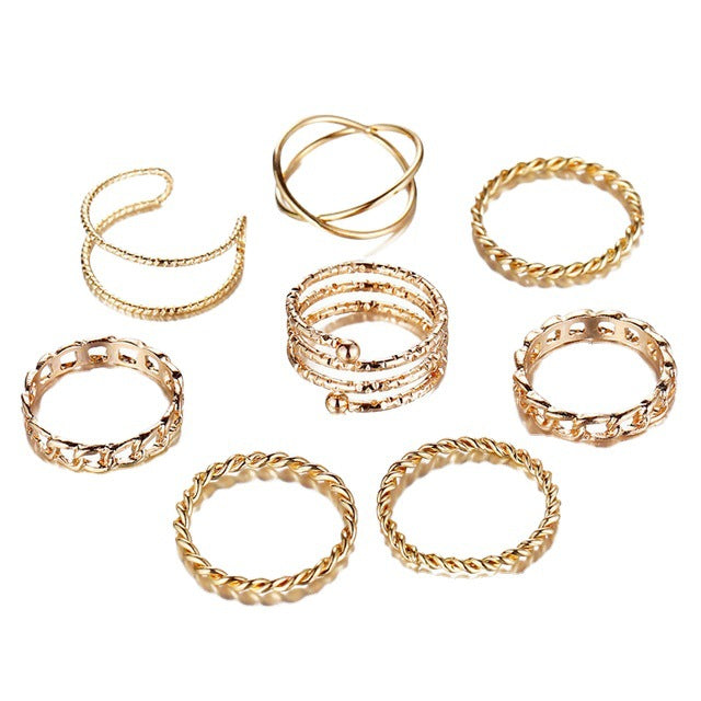 Damen Ring-Set mit eleganten Designs Shop Nory
