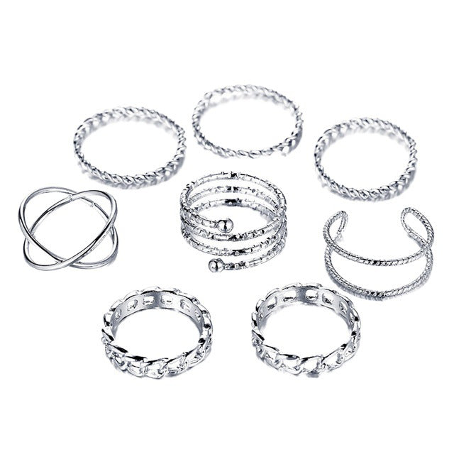 Damen Ring-Set mit eleganten Designs Shop Nory
