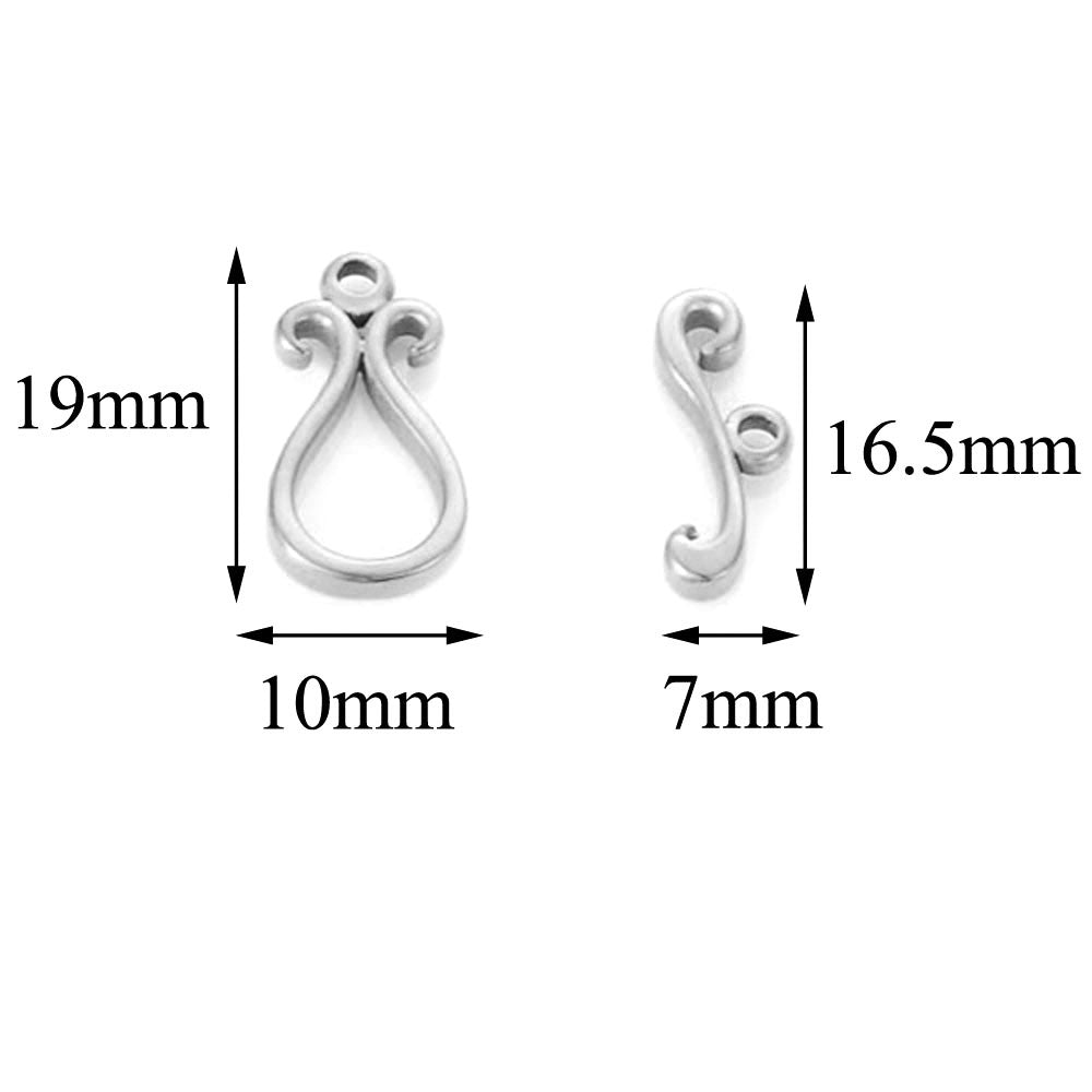 Damen Verschluss-Set aus hochwertigem Edelstahl Shop Nory