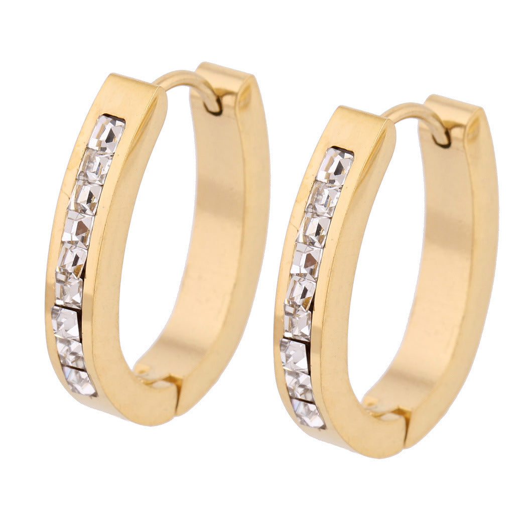 Damen Creolen mit funkelndem Zirkonia-Besatz Shop Nory