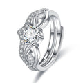 Damen Verlobungsring mit elegantem Kronen-Design und funkelndem Zirkonia-Besatz Shop Nory